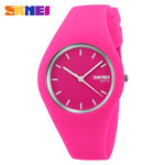 2017 Skmei Quartz-watch Fashion Men Casual Watches Quartz Watch Women Waterproof Jelly Female Clock Hours Ladies Women Watches