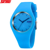 2017 Skmei Quartz-watch Fashion Men Casual Watches Quartz Watch Women Waterproof Jelly Female Clock Hours Ladies Women Watches