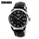 SKMEI Fashion Men 30M Waterproof Dress Watch British Style Business Casual Watches Quartz Date Display Sports Wristwatches 9058