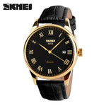 SKMEI Fashion Men 30M Waterproof Dress Watch British Style Business Casual Watches Quartz Date Display Sports Wristwatches 9058