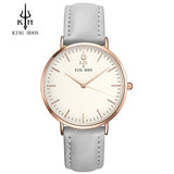 KING HOON Luxury Steel Mesh Women Watch Ladies Ultra Thin Stainless Steel Band Quartz Wristwatch Fashion Female Clock Relogio