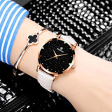 Relojes mujer 2017Leather Belt Watches Bracelets Quartz Watch Women's Wristwatches Clocks Women Dresses Relogio Feminino