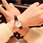 Luxury women's fashion quartz watches simple small dial women dress watch ulzzang popular brand wild ladies wristwatches gifts