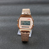 Rose Gold Silver Watches Men Watch Electronic Digital Display Retro Style Clock Men's Relogio Masculin Reloj Hombre homme