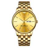 NIBOSI Mens Watches Top Brand Luxury Business Quartz Gold Watch Men Full Steel Fashion Waterproof Sport Clock Relogio Masculino