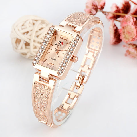 Top brand luxury bracelet watch women watches rose gold women's watches diamond ladies watch clock relogio feminino reloj mujer