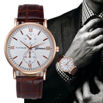 op Brand Luxury Watches Men Geneva Stainless Steel Ultra Thin Watches Men Classic Quartz Men's Wrist Watch Relogio Masculino &Ff