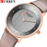 Beautiful Women's Quartz Watches Slim Fashion Leather Ladies Wrist Watch Reloj Mujer CURREN Hot Female Clock Gifts For Women