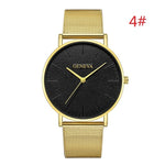 GENEVA Women's Watch 2019 Fashion Ladies Watches For Women Rose Gold Watch Women Simple Bracelet Montre Femme 2019 Reloj Mujer