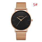 GENEVA Women's Watch 2019 Fashion Ladies Watches For Women Rose Gold Watch Women Simple Bracelet Montre Femme 2019 Reloj Mujer