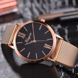 Rose Gold Sliver Mesh Stainless Steel Dail Watches Women Top Brand Luxury Casual Clock Ladies Wrist Watch Relogio Feminino &Ff