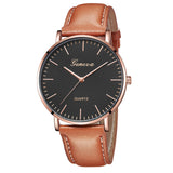 GENEVA Fashion Leather Watches Women's Casual Quartz Analog Watches Girls Bracelets ladies montre Dress Watch Bayan Kol Saati Ff