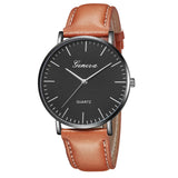 GENEVA Fashion Leather Watches Women's Casual Quartz Analog Watches Girls Bracelets ladies montre Dress Watch Bayan Kol Saati Ff