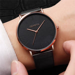 New Ultra-thin Women's Watch 2019 Lover's Watch Luxury Saat Rose Gold Mesh Stainless Steel Women's Watches Female Male Clock