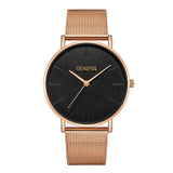 New Ultra-thin Women's Watch 2019 Lover's Watch Luxury Saat Rose Gold Mesh Stainless Steel Women's Watches Female Male Clock