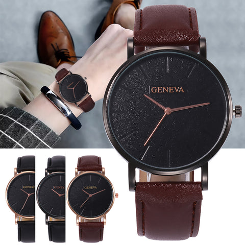 2019 Arrival Men's Watches Fashion Decorative Chronograph Clock Men Watch Sport Leather Band Wristwatch Relogio Masculino Reloj