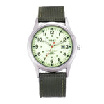 2018 Military Army Men's Date Canvas Band Stainless Steel Sport Quartz Wrist Watch Men Watch Waterproof Relogio Masculino A8