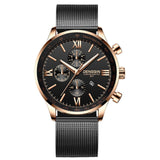 DENGQIN Men's Wrist Watch Stainless Steel Casual Quartz Analog Date Watch Man watches mens 2019 men wristwatch clock