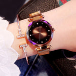 Luxury Brand Diamond Women Watch 2018 Magnetic Starry Sky Watch For Female Clock Waterproof Ladies Wrist Watch relogio feminino