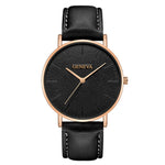 Fashion Men's Leather Casual Analog Quartz Wrist Watch Business Watches Analog horloges Simple Assista polshorloge Manner B40