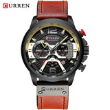 CURREN Quartz Men Watches Leather Auto Date Day Wristwatches Fashion Casual Calendar Brand Man Watch Relogio Masculino 8329