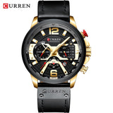 CURREN Quartz Men Watches Leather Auto Date Day Wristwatches Fashion Casual Calendar Brand Man Watch Relogio Masculino 8329