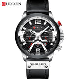 CURREN Quartz Men Watches Leather Auto Date Day Wristwatches Fashion Casual Calendar Brand Man Watch Relogio Masculino 8329