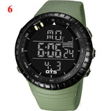 OTS Men's Watches Sport Digital Watch Men LED 50M Waterproof Diving Electronic Watch Military Men Wristwatch Relogio Masculino