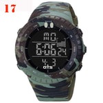 OTS Men's Watches Sport Digital Watch Men LED 50M Waterproof Diving Electronic Watch Military Men Wristwatch Relogio Masculino