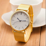 Drop shipping Fashion Silver Mesh Quartz Watch Women Metal Stainless Steel Dress Watches Relogio Feminino Gift Clock montre