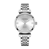 Women's Wrist Watch 2019 Luxury Brand Contena Ladies Quartz Watch Full Stainless Steel Female Clock Wristwatches reloj mujer