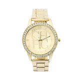 Fashion Geneva Casual Crystal Rhinestone Wristwatches Luxury Brand Ladies Watches Women Gold Steel Quartz Watch Relogio Feminino