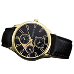 2019 New Business Male Clock Retro Design Leather Band Analog Alloy Quartz Wrist Watch Digital dial luxury Men's Watches hourB40