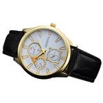 2019 New Business Male Clock Retro Design Leather Band Analog Alloy Quartz Wrist Watch Digital dial luxury Men's Watches hourB40