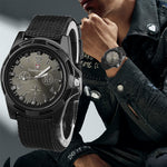 Top Brand Military Men's Watch Sport Canvas Strap Watches Fashion Green Off-road Wristwatch relogio masculino erkek kol saat