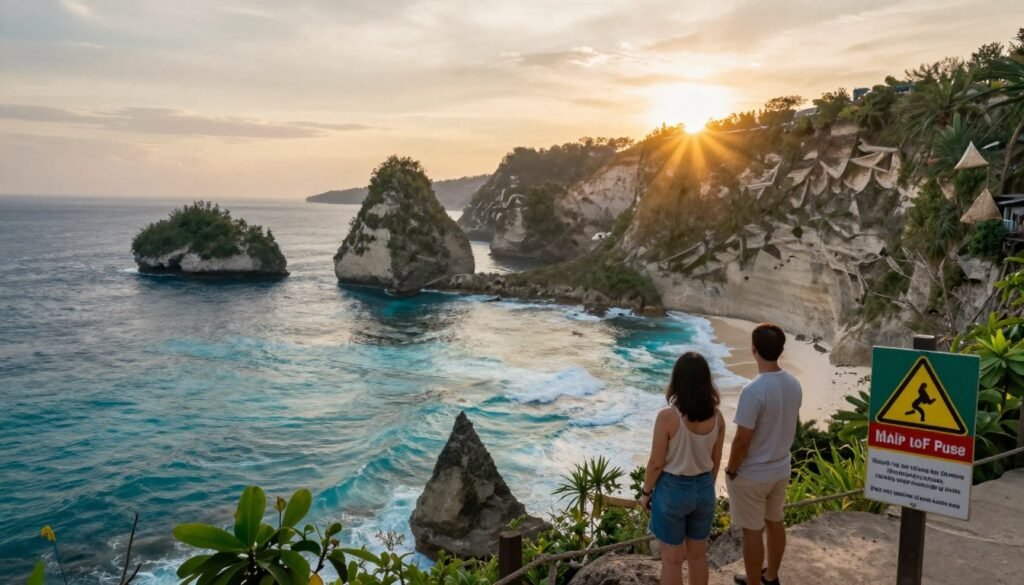 Safety Tips at Kelingking Beach Nusa Penida